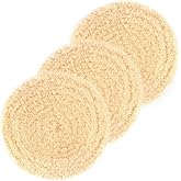 Makitoyo 3PCS Wool Buffing Pad Kit 8 Inch, 8" (200mm) 100% Natural Wool Hook and Loop Grip Polishing Pad for Car Polishing, Buffing and Cutting for Automotive, Marine and Epoxies