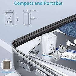 European Travel Plug Adapter Kit, VINTAR