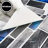 Art3d 10 Sheets Marble Peel Stick Backsplash Tiles 30x30cm Kitchen Bathroom Wall view 5