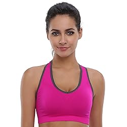 BAOMOSI Women's Seamless Racerback Sports Bra High