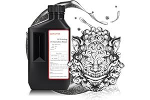 RepRapper Silver MetalShift 3D Printer Resin 405nm Fast UV-Curing Standard Photopolymer 3D Printing Resin with Metallic Shine for LCD Printer, Argent Aura 1000g