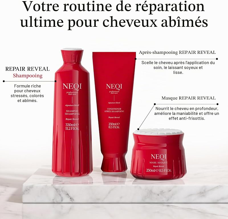 Shampoing Réparateur Cheveux Abîmés, Cheveux Colorés 330ml — photo 8 sur 8