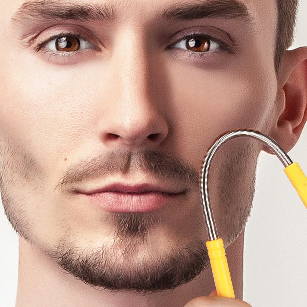 Groomarang- Nunchuck- World's First and Only- 2 in 1- Hair Threading Tweezer Epilator and Shaving Device Quick Effective Facial Hair Removal Flick Razor Shaver For Beard Eyebrow Shaping - Image 5