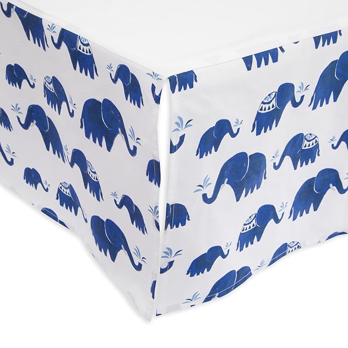 little unicorn percale crib skirt