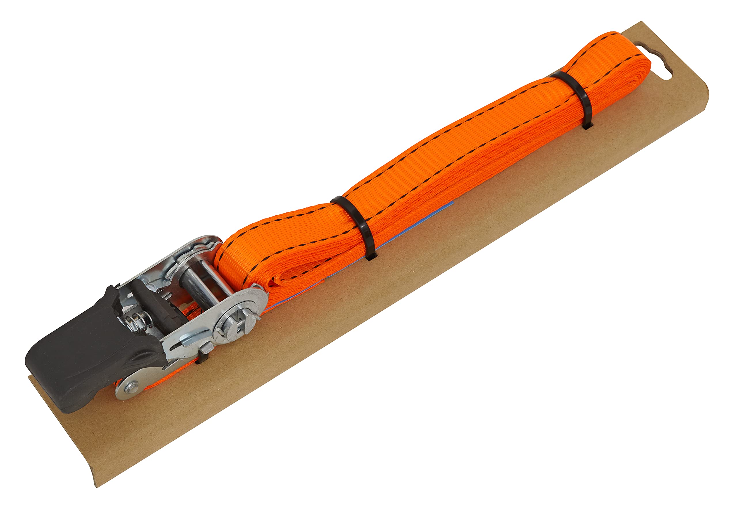 Sealey Self-Securing Ratchet Strap 25mm x 5m with Corner Protector 600kg Breaking Strength - TD0635E