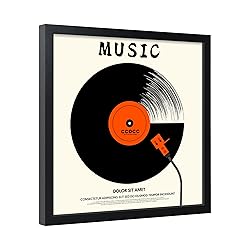 ccdcc 12.6x12.6 Vinyl Record Frame 1 Pack, Black