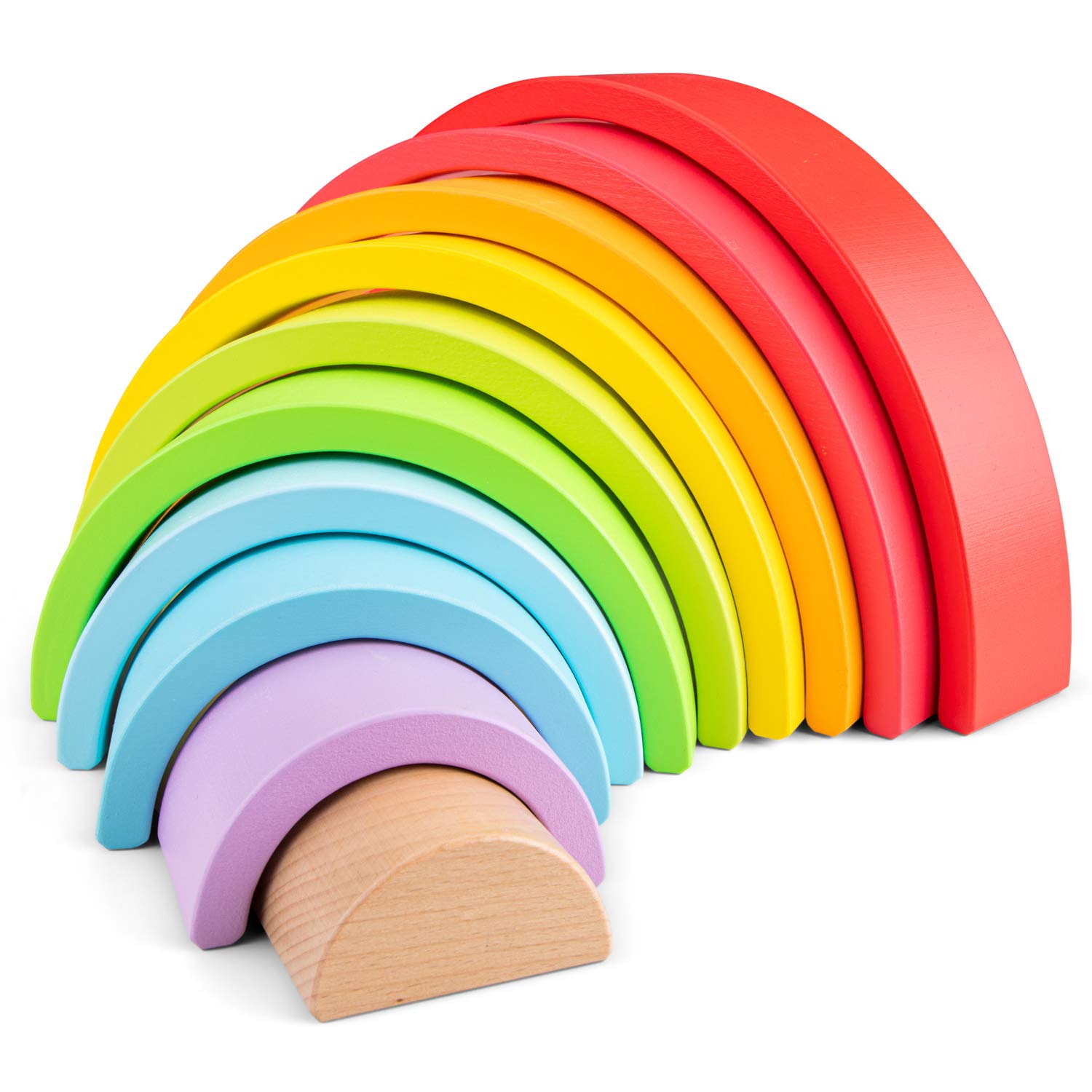 New Classic Toys Rainbow Wooden Shelf 10825