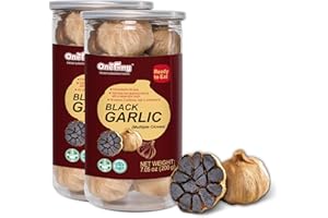 ONETANG Black Garlic 7.05 Oz (200g.), Multiple Black Garlic Fermented for 90 Days, Super Foods, Non-GMO, Non-Additives, High in Antioxidants, Ready to Eat for Snack Healthy, Healthy Recipes(Pack of 2)