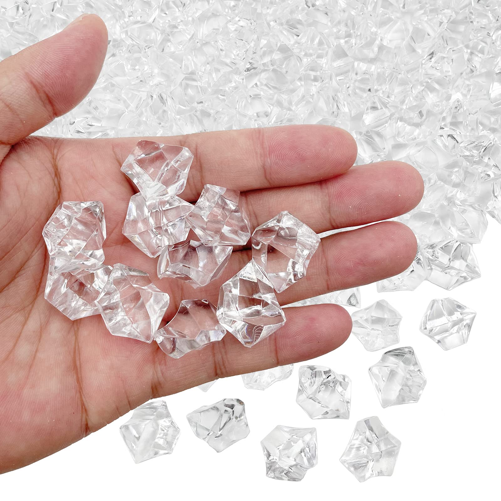 LYFJXX Reusable Fake ice Cubes for Accessories Props Decoration for Wedding Decor Photography Props Vase Fillers