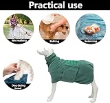 Geyecete Pineapple Grid Dog Drying Coat XXL Green view 4