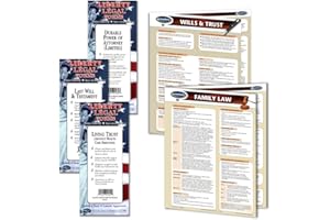 PERMACHARTS Family Law Legal Planning Kit - USA Legal Forms (Last Will and Testament, Power of Attorney, Healthcare Directive Forms) & 2 Laminated Legal Reference Guides