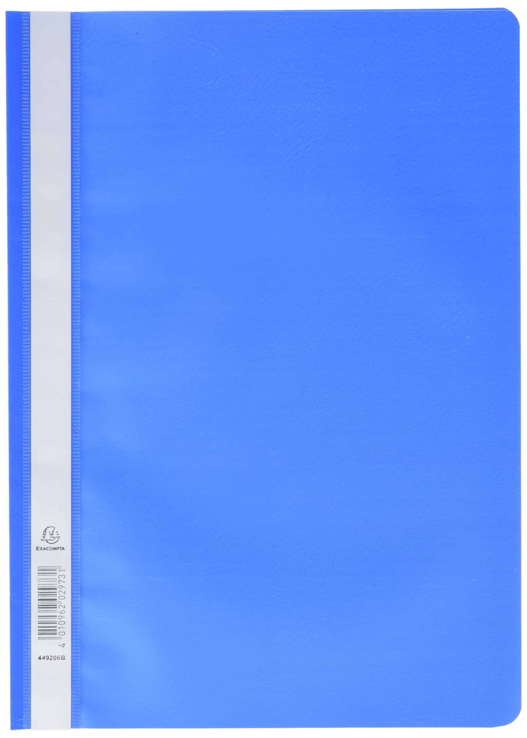 Exacompta - Ref 449206B_PAQ - PP Transfer File - Suitable For Use With A4 Documents, Premium PVC, Clear Front Cover, Holds Approx. 100 Sheets - Light Blue (Pack of 25)
