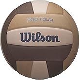 WILSON Pro Tour Volleyball - Official Size, Brown/Tan/Beige
