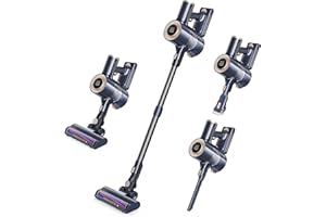 HOMEIKA PRO Cordless Vacuum Cleaner, 28Kpa Powerful Suction with LED Display, 8 in 1 Lightweight Stick Vacuum, 50 Min Runtime Detachable Battery, 1.5L Dust Cup, for Carpet and Hard Floor Pet Hair Blue