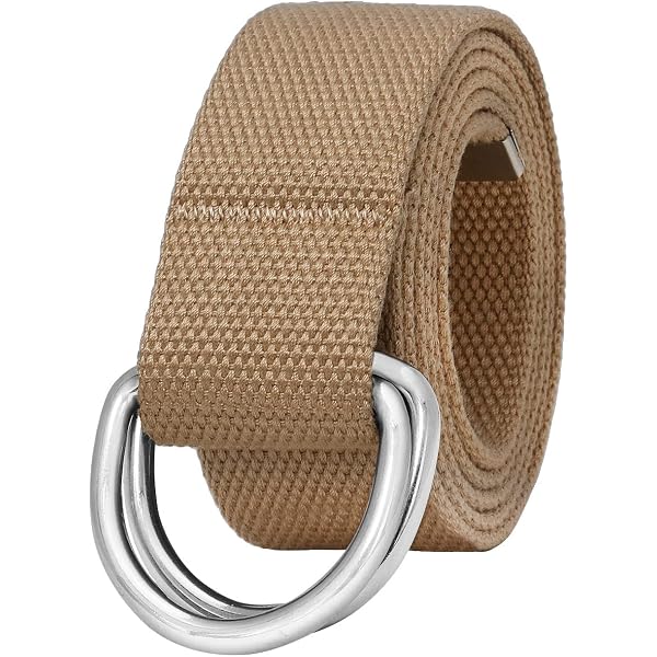 Build A Belt Men’s Antique Silver Military Buckle With Web Belt – 1.25 Inch, Adjustable, Assembled In USA