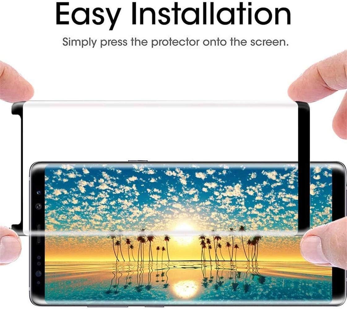 Galaxy Note 8 Screen Protector, (2-Pack) Tempered Glass Screen Protector [Force Resistant up to 11 pounds] [Full Screen Coverage] [Case Friendly] for Samsung Note 8