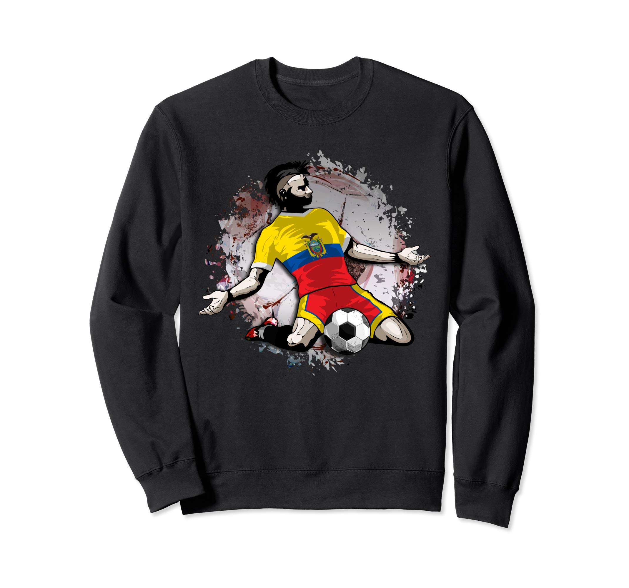 Ecuador Soccer Ecuadorian National Flag Football Lovers Art Sweatshirt