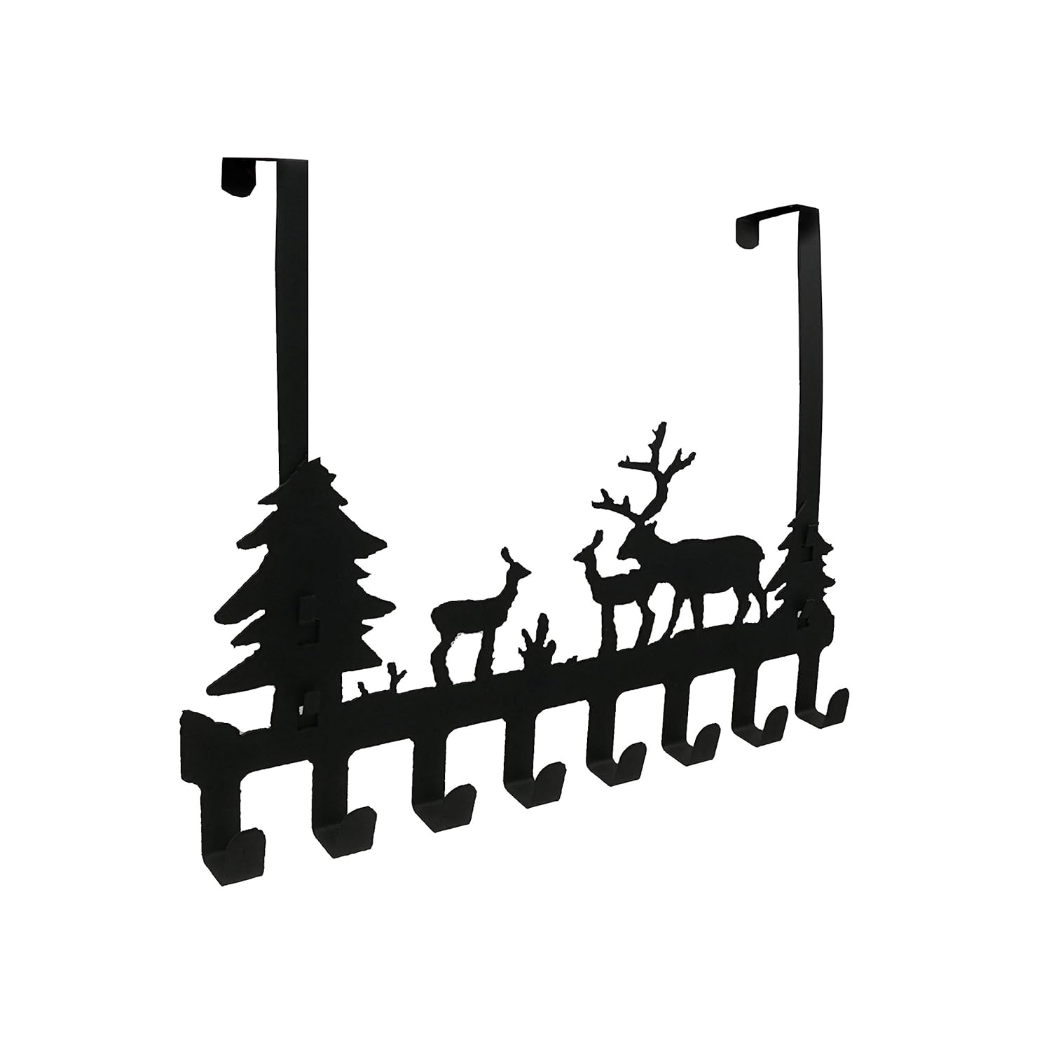 Best Black 8-Hook Coat Rack