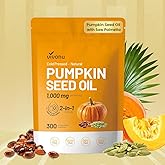 VivoNu Pumpkin Seed Oil with Saw Palmetto Capsules | Cold Pressed, Pure Virgin Oil, Essential Fatty Acids & Phytosterols 300 Softgels Supports Hair, Urinary, Bladder & Prostate Health, Non-GMO