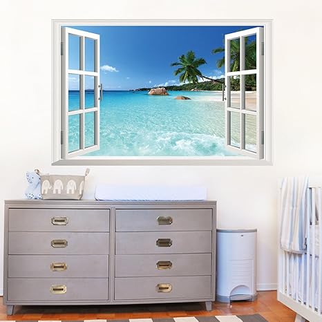 Buy New New 3d Windows Background Of Hawaiian Style Living