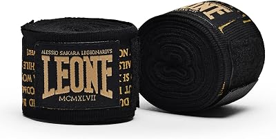 LEONE 1947 Bandages Unisex Black 3.5 M AB705 MMA Alessio Sakara Edition