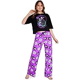 Disney Stitch Women's Pajama Set, Cozy Nightwear Long PJs Comfy Loungewear for Adults Teenagers, Stitch Gifts for Women