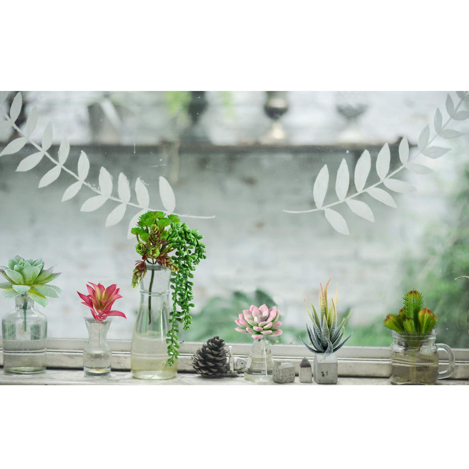 Beaspire Artificial Fake Succulent Plants 15 PCS Fake Plants Unpotted Faux Succulent Assorted for Indoor or Outdoor Decor, Office and Garden Arrangements Decoration