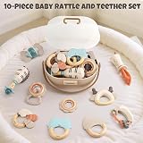 Vanplay Baby Toys 0-6 Months 10pc Rattle Teether Set with Storage Box view 8