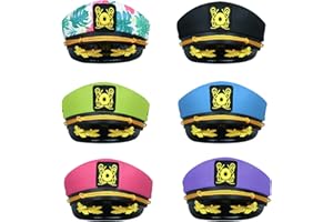 dodowin Captain Hat for Men Women Adjustable Sailor Hats Boat Cruise Yacht Rock Party Costume Beach Essential Hawaiian Outfit