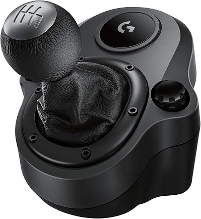 Logitech G Driving Force Shifter for G29 G920 G923 6 Speed Leather Knob