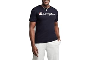 Champion Men's T-Shirt, Classic Graphic T-Shirt, Soft and Comfortable T-Shirts for Men, Script Logo (Reg. or Big & Tall)