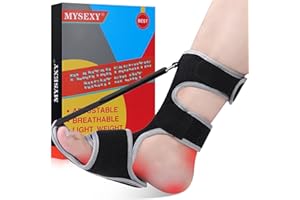 MYSEXY Plantar Fasciitis Night Splint - Upgraded Plantar Fasciitis Relief Braces For Women And Men Day Night - Ankle Brace Arch Support Achilles Tendonitis Relief Foot Drop Heel Pain Relief Comfortable & Adjustable