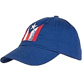 Ann Arbor T-Shirt Co. Puerto Rican Flag | Boricua Nuyorican Rico Pride Low Fit Baseball Cap Dad Hat, Royal Blue