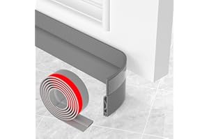 OXRQ Door Draft Stopper,Door Sweep for Bottom of Door,Weather Stripping Door Seal,Under Door Gap Filler,Under Door Draft Stopper,Door Sweeps for Exterior Doors Draft Blocker Soundproof/Insulator (39",Grey)