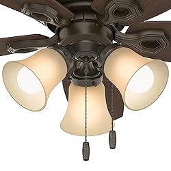 Hunter Fan Company, 51090, 42 inch Builder Snow