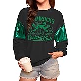 For G and PL Womens Christmas Glitter Print Sweatshirt