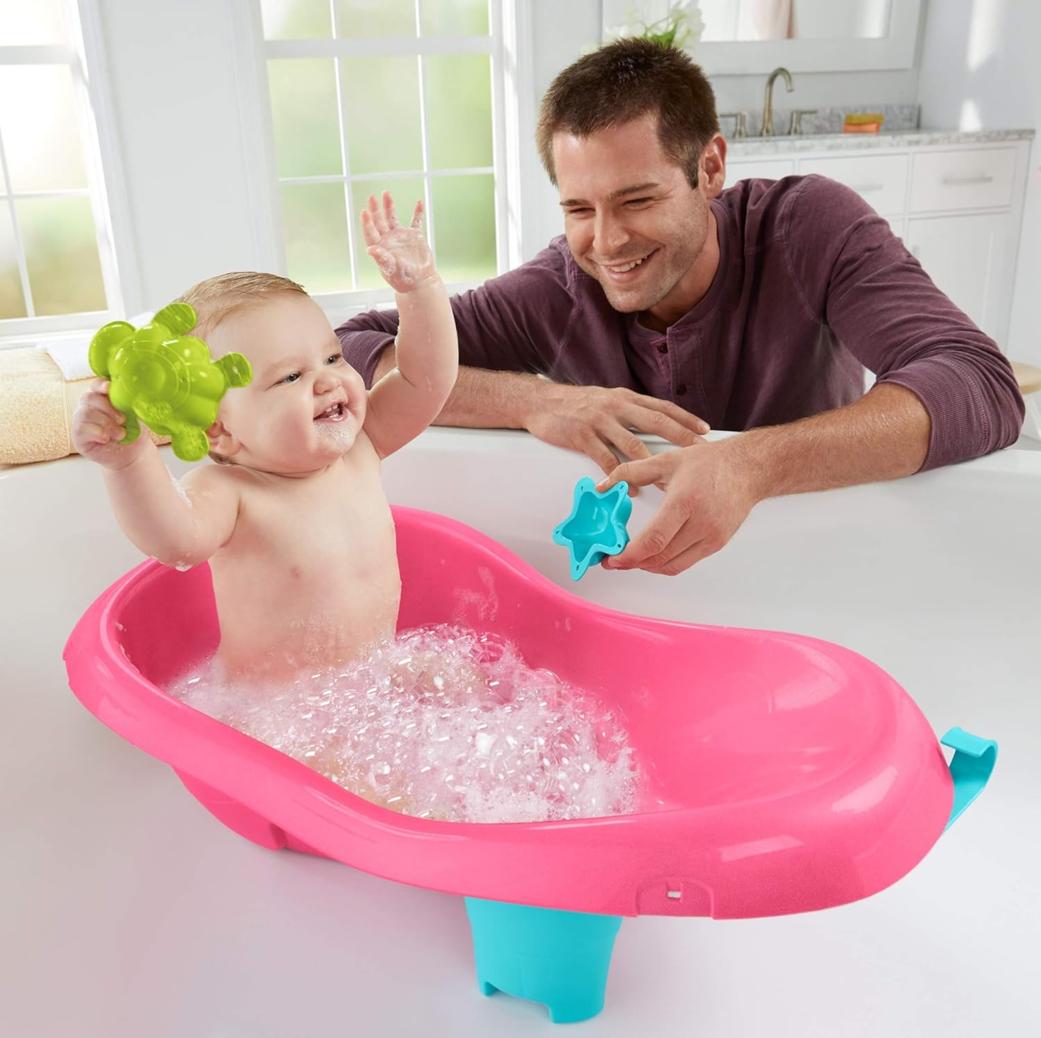 FisherPrice FisherPrice­ Pink Pearl Tub Pink Bathing Tubs & Seats Baby
