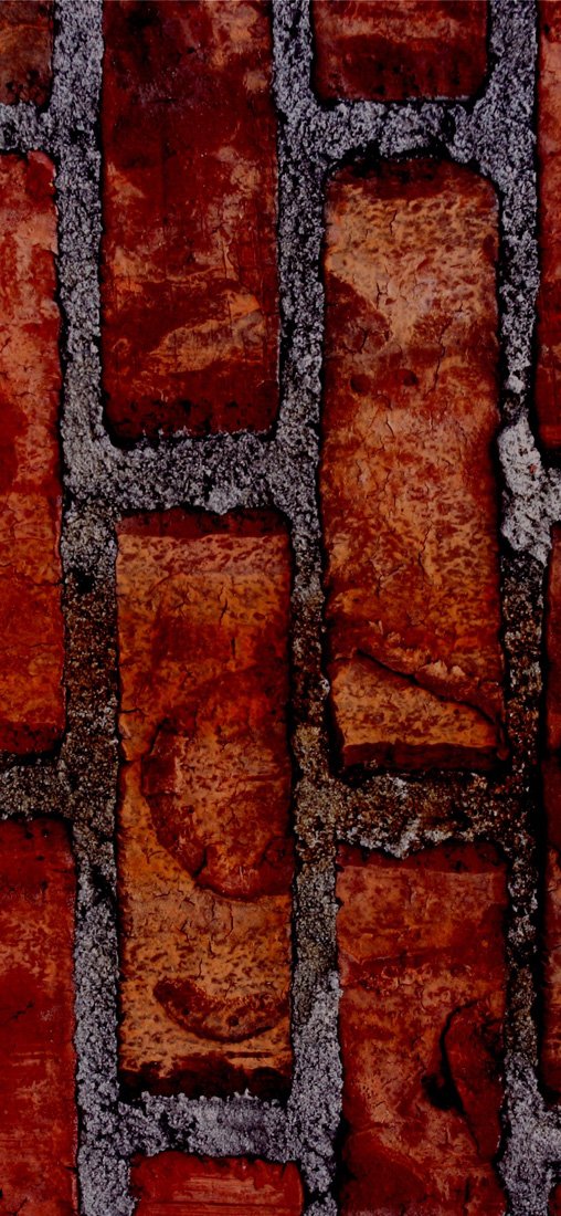 PeelitStickit Brick Texture in Red Style, Wallpaper Design, Wall Mural ID-032, vinyl