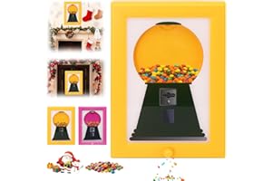 Handy Candy Frame Dispenser, Wall Mounted Sweet Dispenser Picture Frame, Hanging Gumball Machine Art, Cute Hanging Frames for