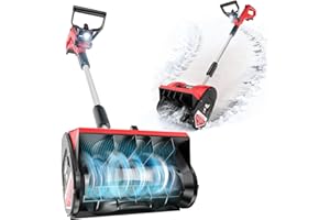 DIYTOOLIFZ 12" Cordless Snow Shovel Compatible with Milwaukee 18v Battery, Electric Snow Blower for Driveway Walkways Snow Removal, LED Work Light, 20Ft Throw Distance, -30°~30° Adjustable Direction (Tool Only)