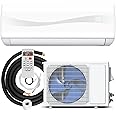 PETSITE 12000 BTU Mini Split Air Conditioner Pre-Charged Inverter Heat Pump System, 20 SEER2 115V Wall Mounted Ductless AC Unit Energy Saving with Installation Kit Cools Rooms up to 750 Sq. Ft, White