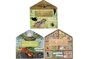 A Clover Robin Book Of Nature Series 3 Books Lift The Flap Collection Set (Animal Homes, Bird House & Bug Hotel)