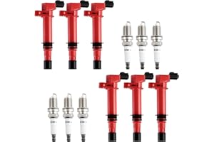 Nextirrer Ignition Coil& Iridium Spark Plug Pack of 6 Compatible With Dodge Ram Nitro 1500 Jeep Liberty Grand Cherokee Commander Raider 3.7L V6 UF270 7100