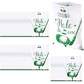BOXOB 50pcs Golf Party Favor Bags, Golf Goodie Candy Snack Gift Bags for Mens Birthdays Game Sports Events Themed Party Decorations Supplies