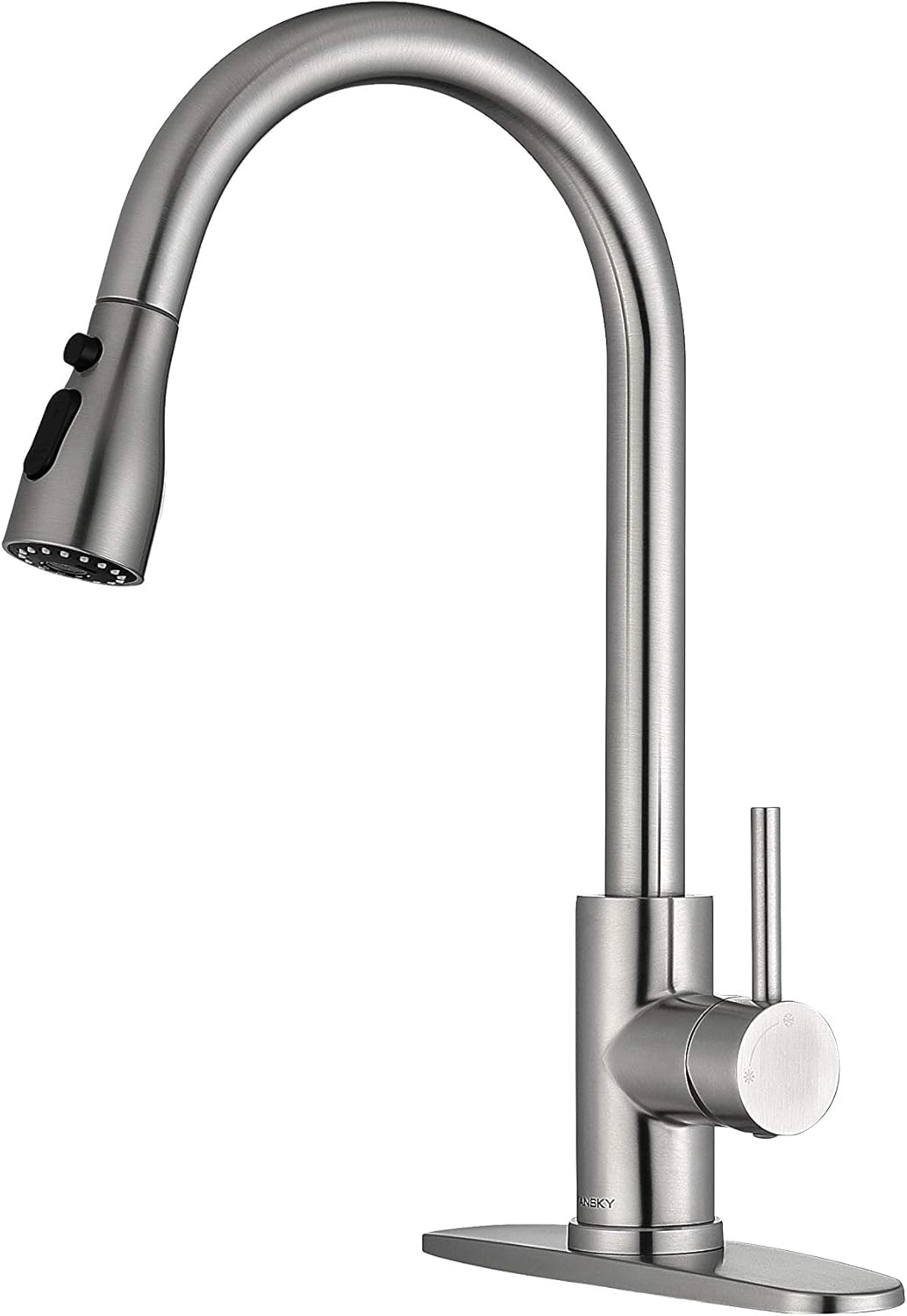 Kitchen Faucet, Tansky Kitchen Sink Faucet, Sink Faucet, Pull-Down Kitchen Faucets, Bar Kitchen Faucet, Brushed Stainless Steel - - 