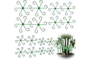 Virmoek 16PCS Plant Stem Support, Plant Stem Holder for Indoor Plants, Climbing Houseplant Stem Supports, Reusable Plant Stabilizer