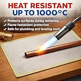 Zoe & Jim High Temp Soldering Mat 1000°C Brazing Pad Flame Retardant Insulation view 2
