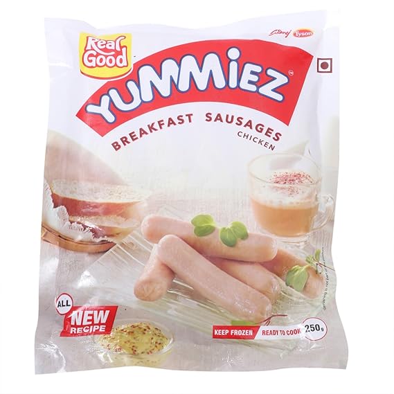 Yummiez Chicken Breakfast Sausage Pouch, 250 g