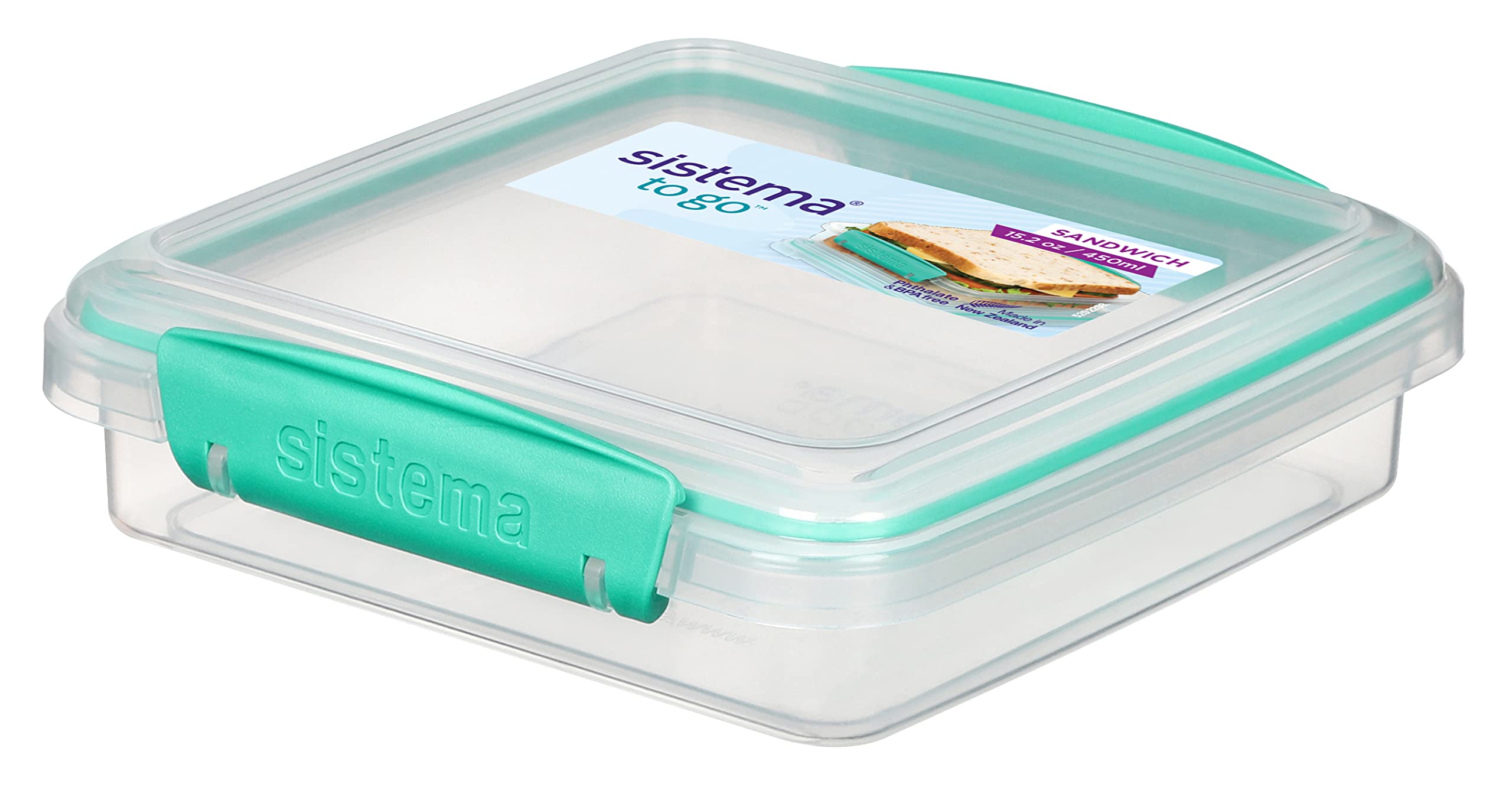 Sistema To Go Sandwich Box, 450mL - Assorted Colours