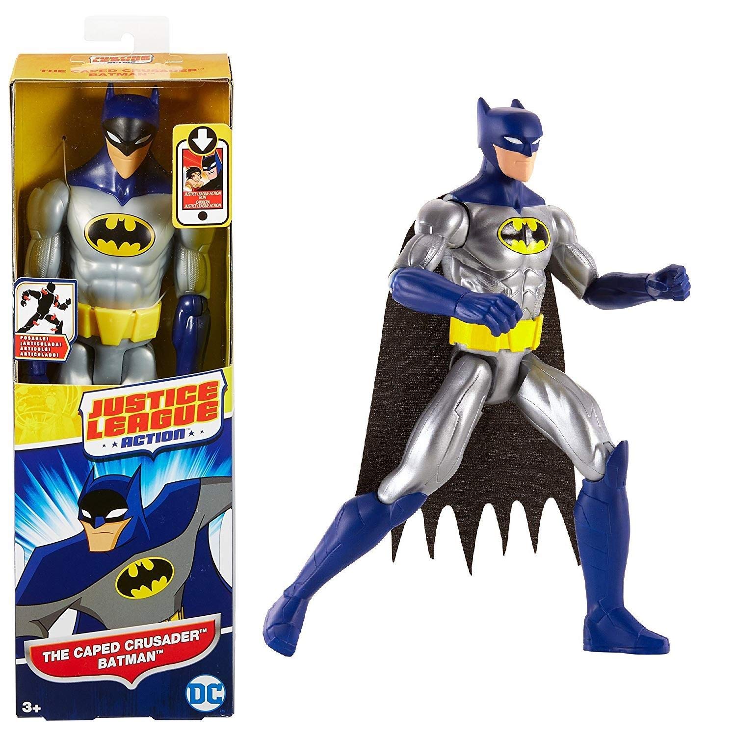 Mattel Dc Justice League Basic Figure Batman Dark Blue Suit FJG13, 30 cm